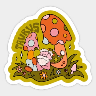 Taurus Gnome Sticker